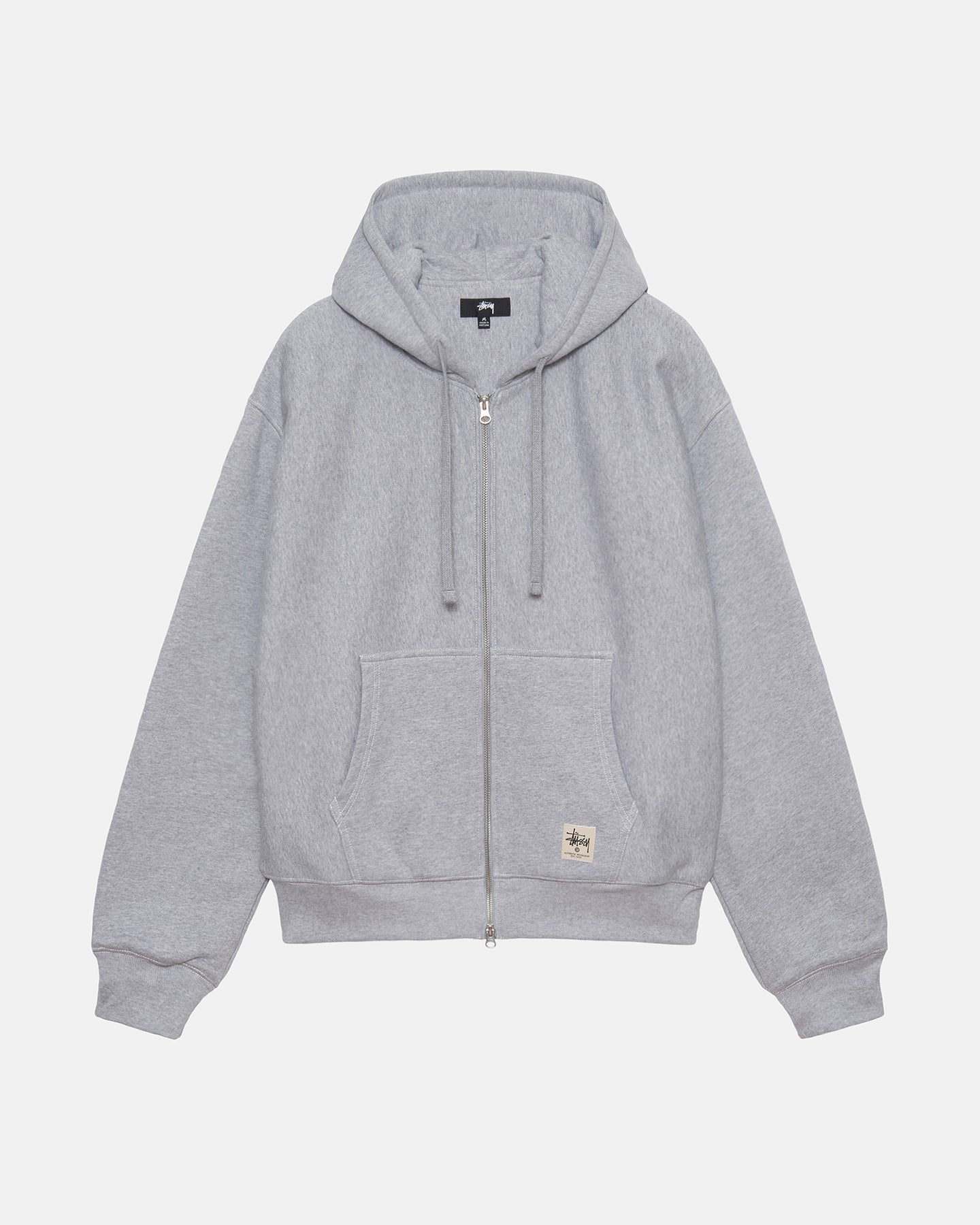 DOUBLE FACE LABEL ZIP HOODIE - Stussy Store Official