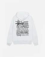 STUSSY CALIFORNIA GROWN HOODIE WHITE