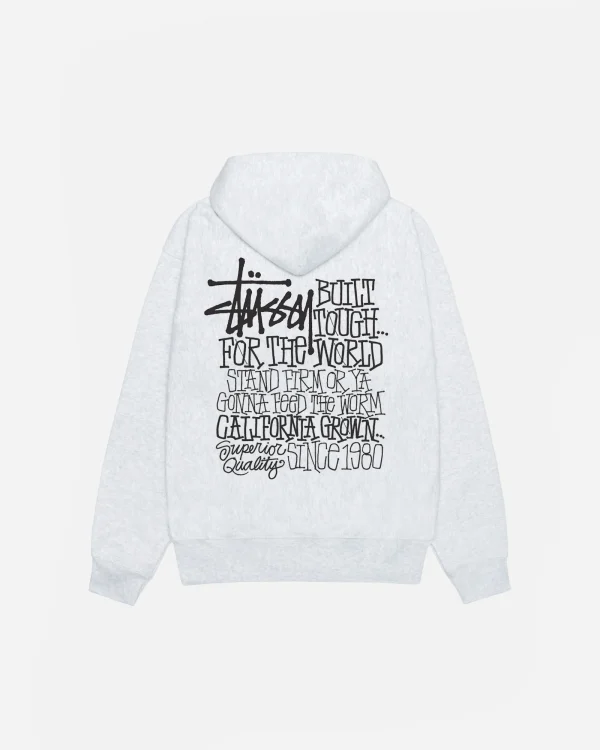 STUSSY CALIFORNIA GROWN HOODIE WHITE