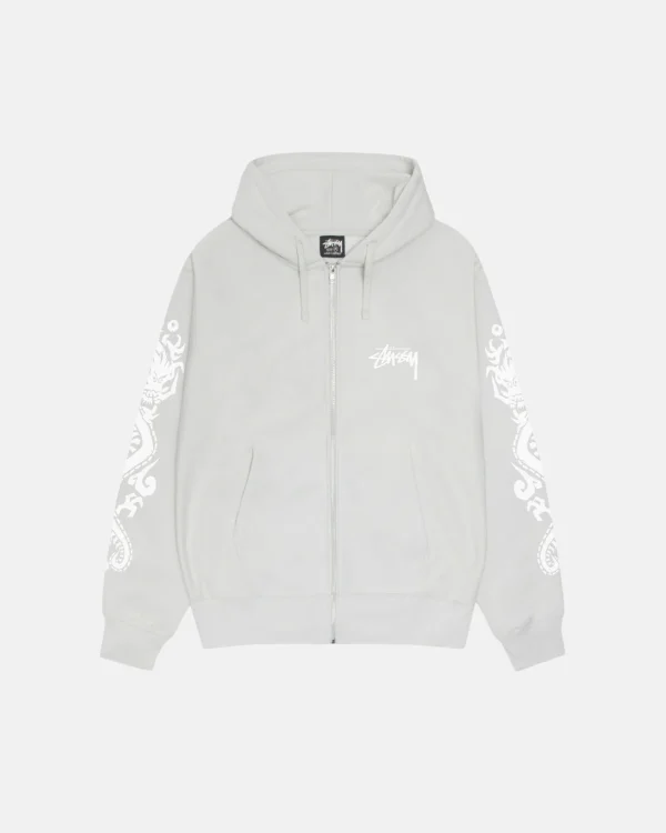 STUSSY DRAGONS ZIP HOODIE