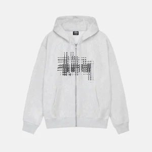 STUSSY REFRACTED ZIP HOODIE