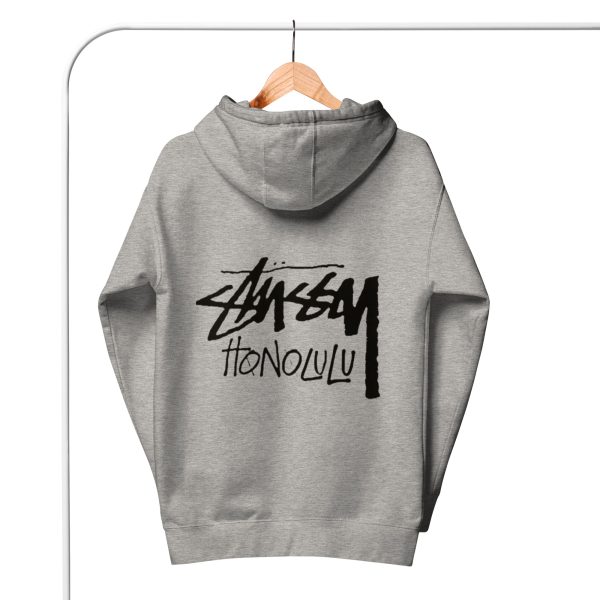  Stussy Honolulu Hoodie Grey