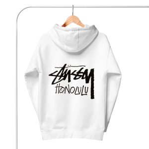  Stussy Honolulu Hoodie white